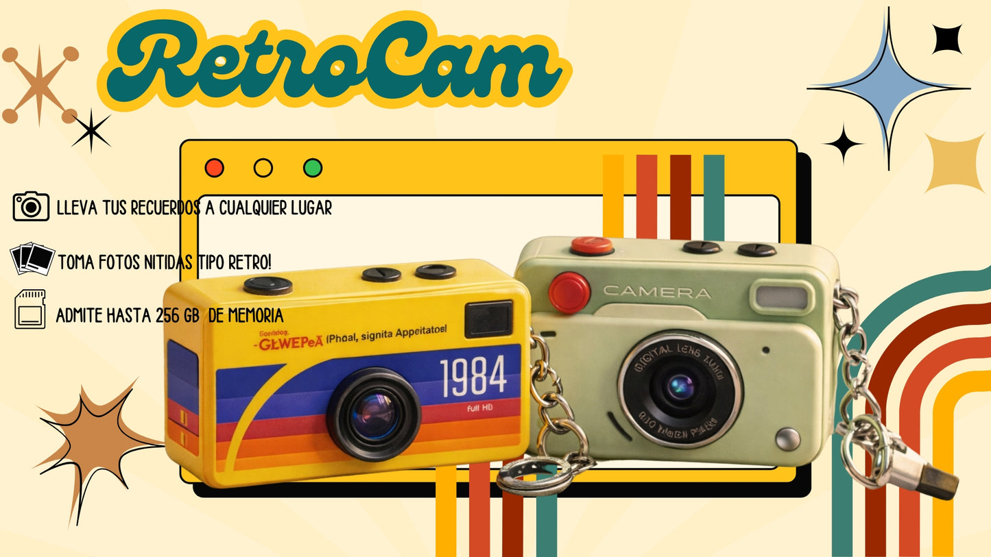 Cámara Mini Retro Digital Aesthetic!